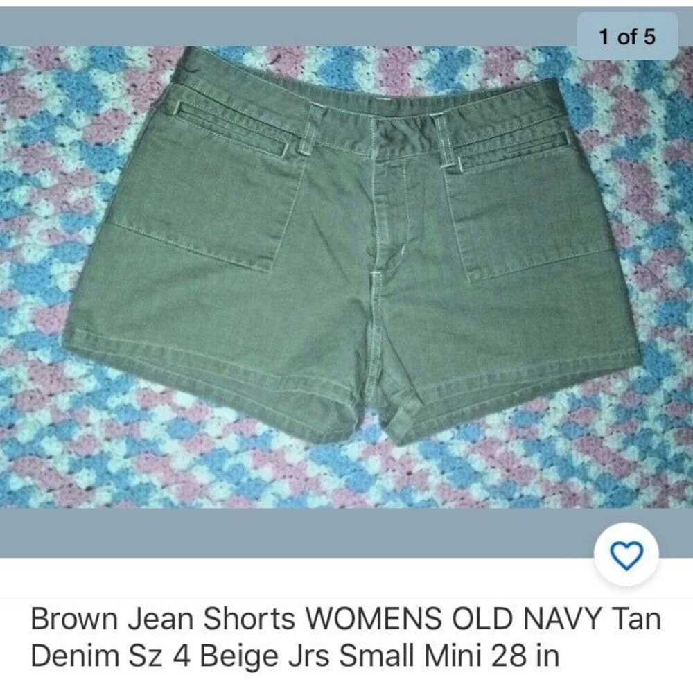 old navy shorts Brown Denim Sz 4 Jrs 28